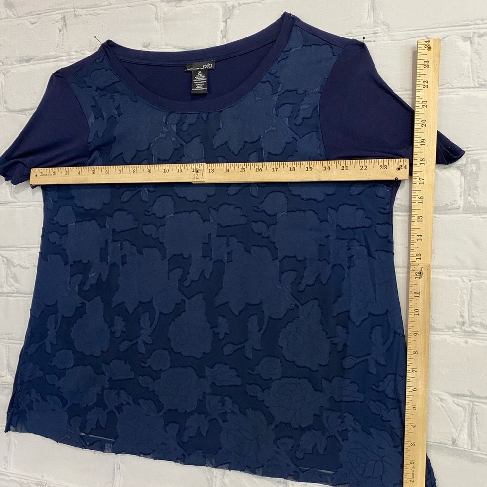 Navy Blue Work Top - Picture 9 of 9
